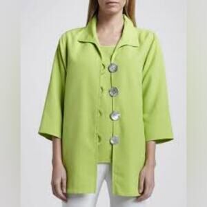 NWT $500 Caroline Rose 2Pc Button-Up Jacket and Vest